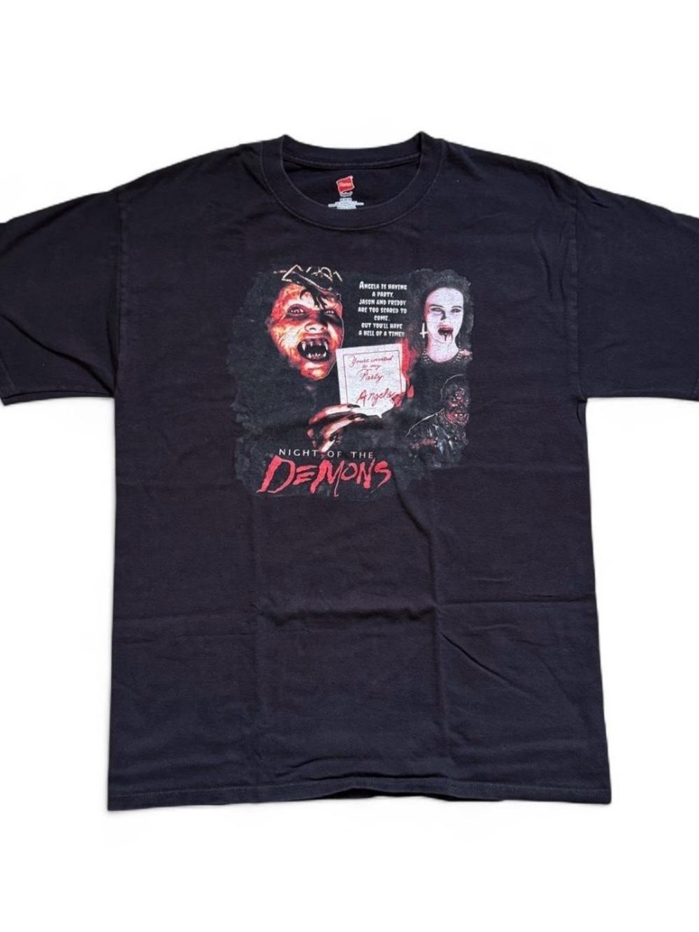 "NIGHT OF THE DEMONS" Horror Movie Film T shirt Size Medium